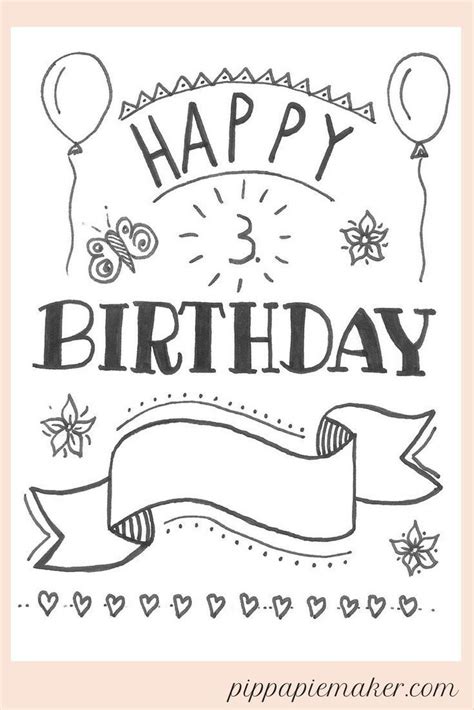 Ausmalbilder mit freunden 16 milye risunki raskraski risunki. Hand Lettering Geburtstagskarte | Lettering, Handlettering ...