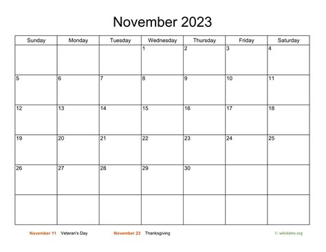 Free Printable November 2023 Calendars Wiki Calendar Free Printable