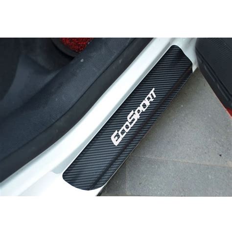 Car Door Sill Protector Sticker Carbon Fiber Vinyl Sticker For Ford