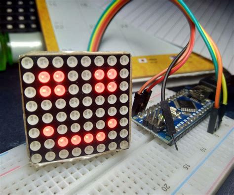 Arduino Smile Max7219 Matrix Led Tutorial 4 Steps Instructables