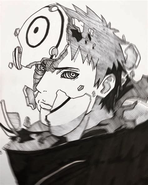 Back With Another One Drew Obito Uchiha Naruto Naruto Sketch