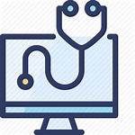 Computer Stethoscope Icon Health Healthcare Icons Medical