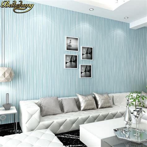 Buy Beibehang Wallpaper Roll Thin Flocking Vertical