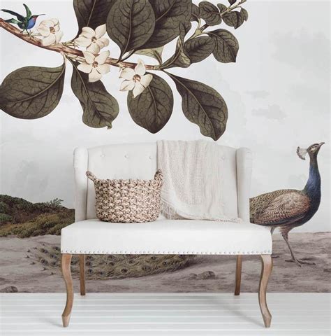 Vintage Birds Removable Wall Mural Removable Wall Murals Wall Murals