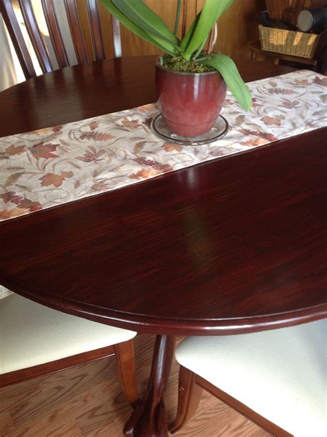 Get tips on sanding the table down to raw wood and blowing off all the dust with a compressor. Refinished our 30 year old oak table with General Finishes ...
