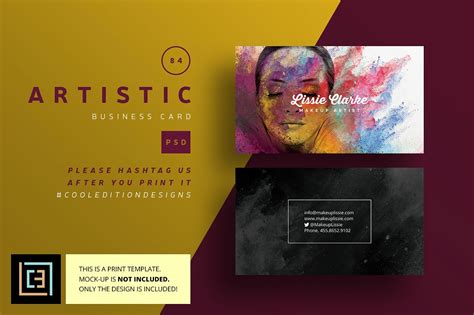 22 Artist Business Card Templates Word Psd Ai Examples