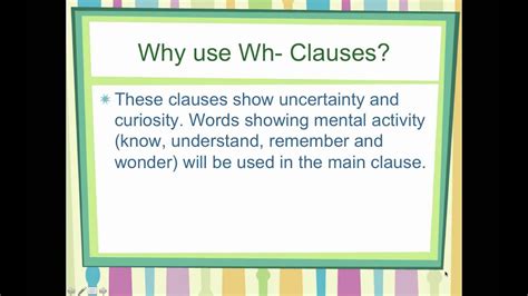 Remember that a noun names a person, place, thing, or idea. Noun Clauses - YouTube