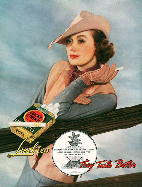 Lucky Strike Girl Ca 1934 Smoke Vintage Cigarette Ads Coffee