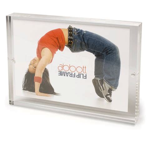 clear acrylic 3x5 4x6 5x7 picture photo flip frame double sided block frame ebay