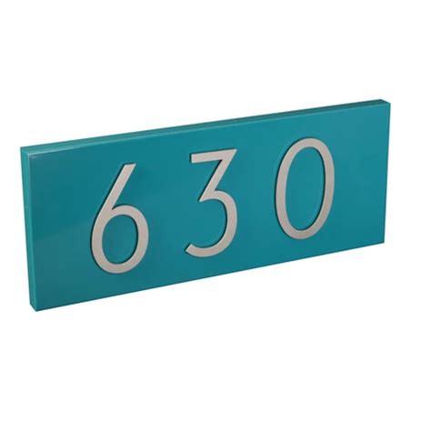 Ensure that your house mailbox can be placed in a visible location so you can check the delivery status from the comfort of your window. Modern Address Plaque & Aluminum Numbers | Address plaque ...