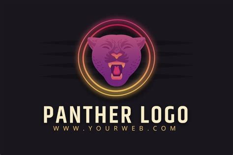 Free Vector Creative Panther Logo Template