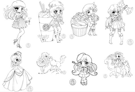 Yampuff Lineart Collection 150 Linearts Instant Digital Etsy