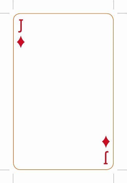 Blank Playing Card Template Inspirational Best S Of Playing Card