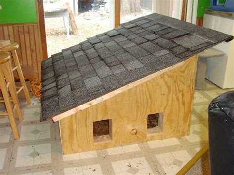 Building An Insulated Cat House Insulated Cat House Cat House Plans