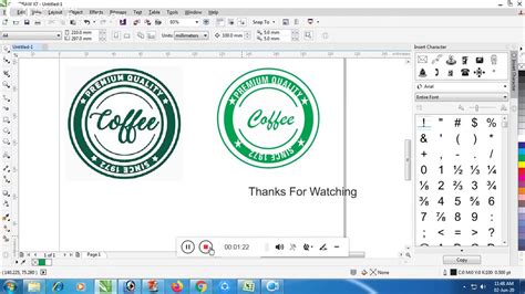 How To Design Logo In Coreldraw Ii Easy Way To Make Logo Part 3 Youtube