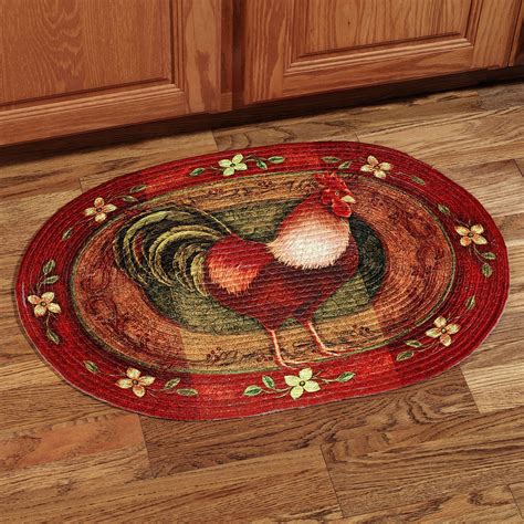 Red Accent Rugs Rugs Sale Rooster Kitchen Decor Rooster Kitchen