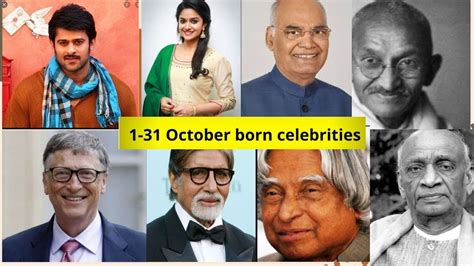 Celebrities Born In October 1 To 31 October Indian Celebrities