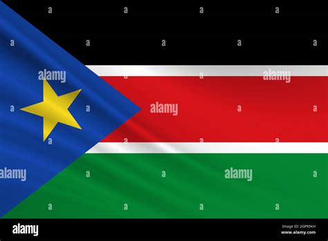 bandera de sudán del sur textura de tela de la bandera de sudán del sur fotografía de stock alamy