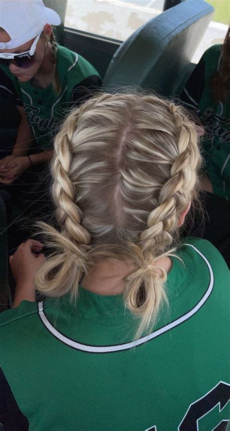 Easy Hairstyle With Braids Volleyball Hairstyles Aesthetic Hair