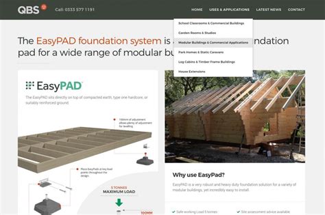 Website Preview Easypads Foundation System