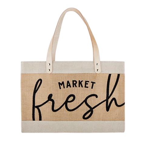 Market Fresh Tote | Farmers market tote bag, Market tote bag, Market tote