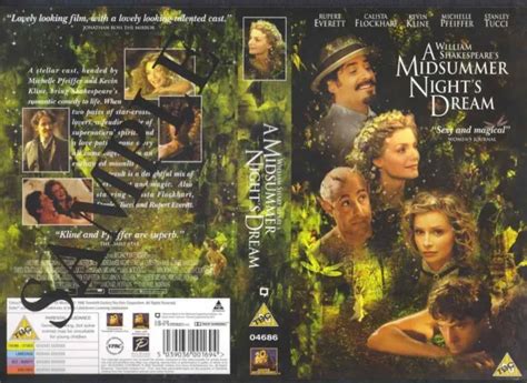 A Midsummer Nights Dream Vhs Video Promo Sample Sleeve Cover Eur