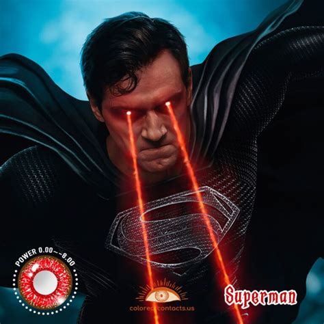 Dc Superman Laser Eye Cosplay Contact Lenses Colored Contact Lenses
