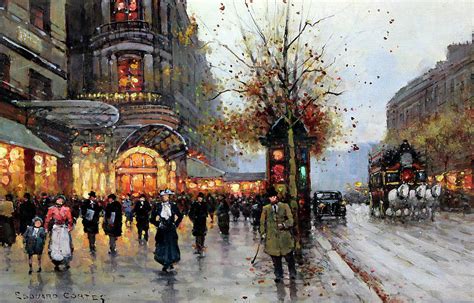 Impressionist Paintings Of Paris Street Scenes Diywallartphotography