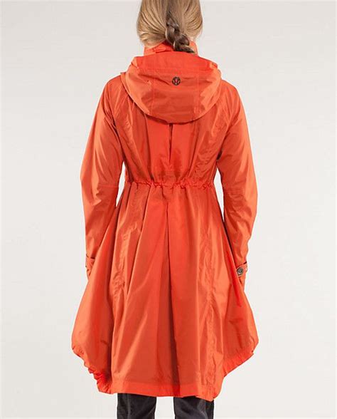 Lululemon Ride On Rain Jacket In Orange Sweet Feminine Rain Jacket