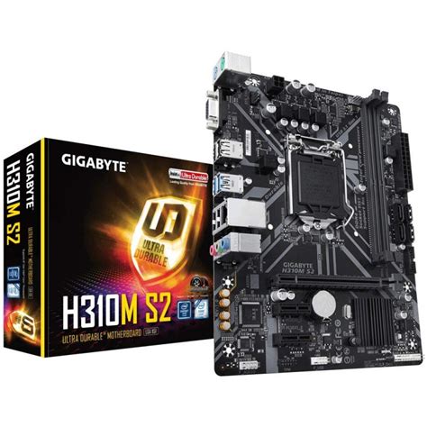 Supports 9th and 8th gen. Gigabyte H310M S2 Motherboard available