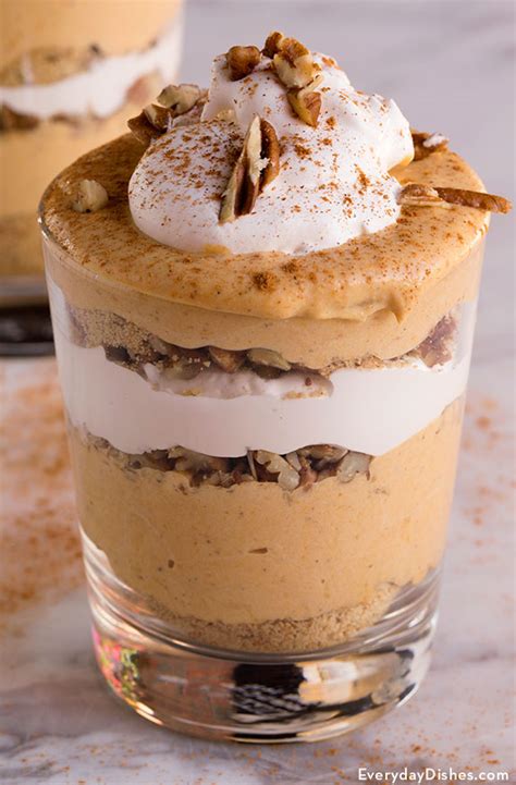 Fit the end of a piping bag with a wilton 6b piping tip and pipe swirls of ganache on top of the cake. Easy Homemade Pumpkin Mousse Dessert Recipe