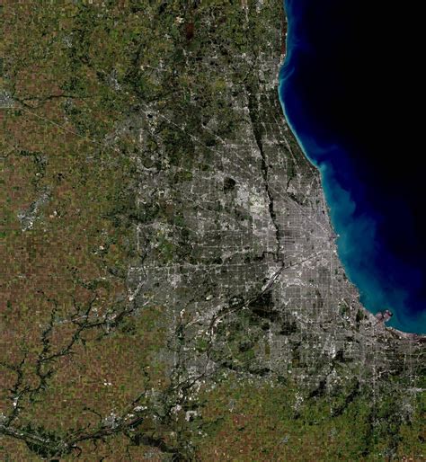 Nasas Landsat 8 Satellite Flew Over Chicago Yesterday Chicago