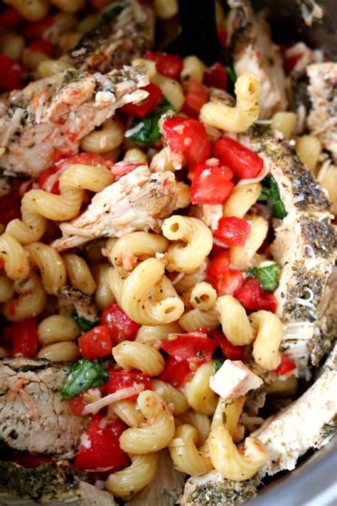 Chicken bruschetta pasta my heavenly recipes Instant Pot Bruschetta Chicken Pasta--tender bites of ...