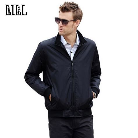 Mens Thin Casual Jacket Stand Collar 2017 Spring Men Business Bomber