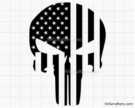 The Punisher Flag svg Punisher svg Punisher skull svg skull - Etsy België
