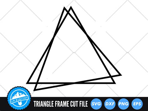 Triangle Frame Svg Triangle Border Svg Graphic By Lddigital