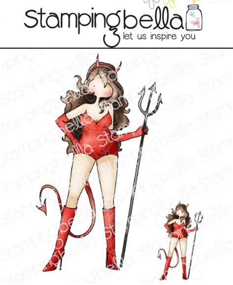Stamping Bella Cling Rubber Stamp Curvy Girl Devil
