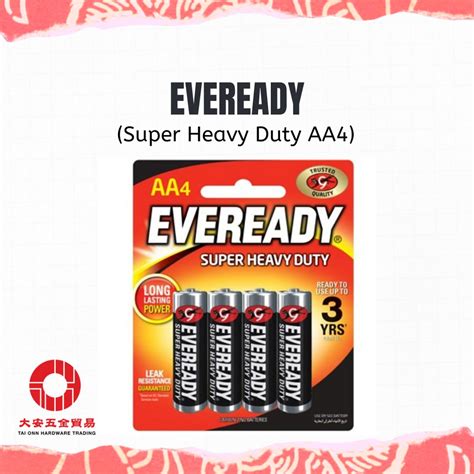 Eveready Super Heavy Duty Battery Aa4 Shopee Malaysia