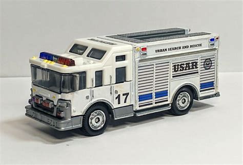 Matchbox Hazard Squad Fire Rescue Usar Heavy Rescue Firetruck Custom