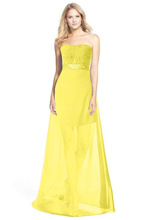 Colsbm Daleyza Pale Yellow Bridesmaid Dresses Colorsbridesmaid