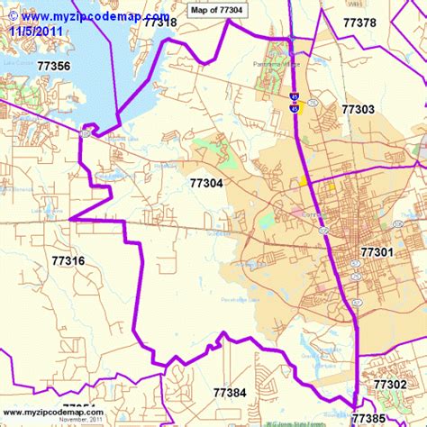 Zip Code Map Of 77304 Demographic Profile Residential Housing