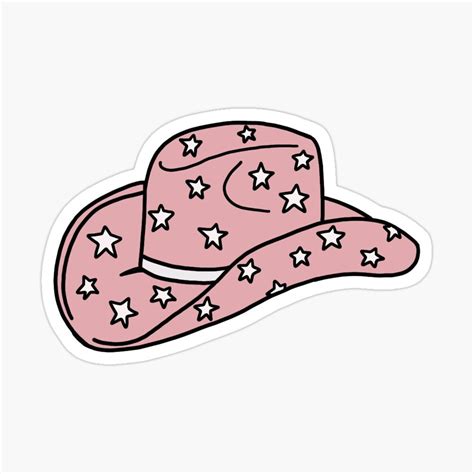 Star Cowgirl Hat Sticker For Sale By Mgracew Cute Laptop Stickers Preppy Stickers Cool