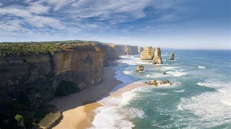 nature great ocean road australia coast beach cliff wallpapers hd desktop and mobile