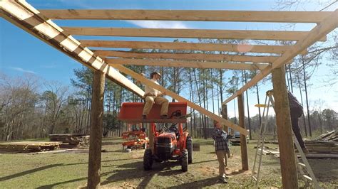 I built this diy sawmill out of construction grade wood in a few hours and. Building a Sawmill Shed, Part 1 - YouTube