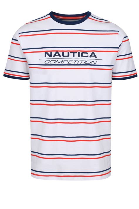 Nautica Competition Columbus Striped T Shirt Shop Mens T Shirts