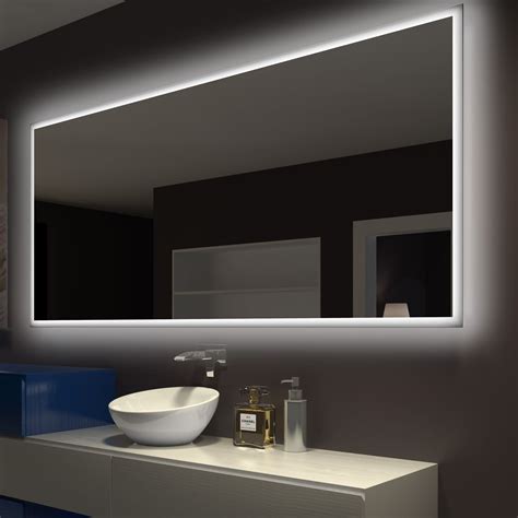 Rectangle Backlit Bathroomvanity Wall Mirror Led Mirror Bathroom Backlit Mirror Backlit