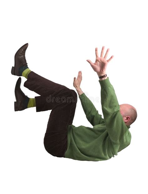 Man Falling Stock Image Image Of Outstretched Pointed 2456673