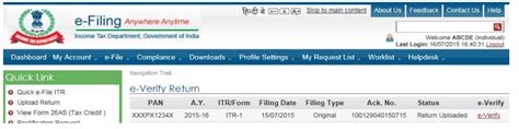 How To E Verify Itr V Itr V Form Income Tax Return