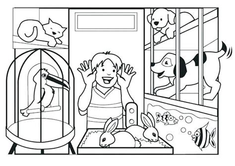 Coloring Pages Pet Store Workberdubeat Coloring