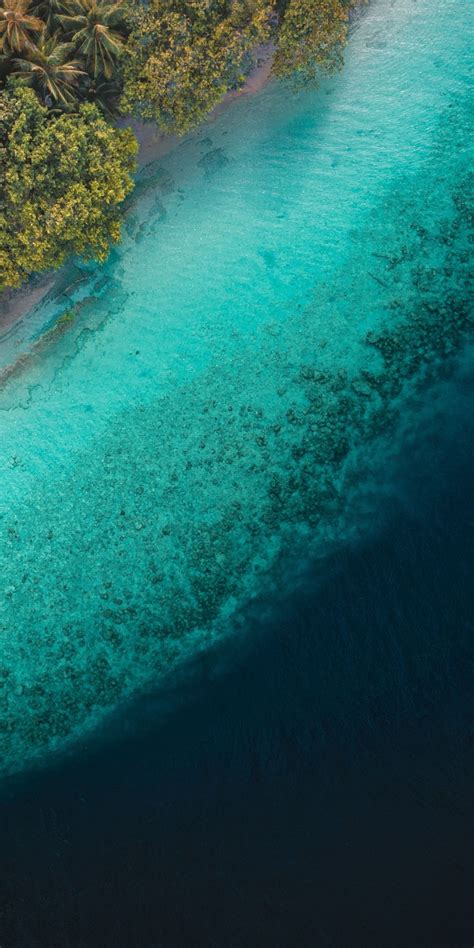 Tropical Sea Beach Blue Green Maldives 1080x2160 Wallpaper Cool